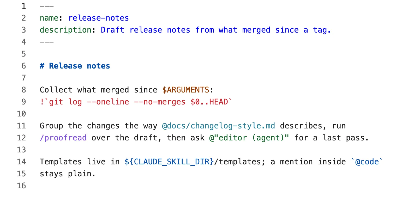 The same SKILL.md file in a light theme